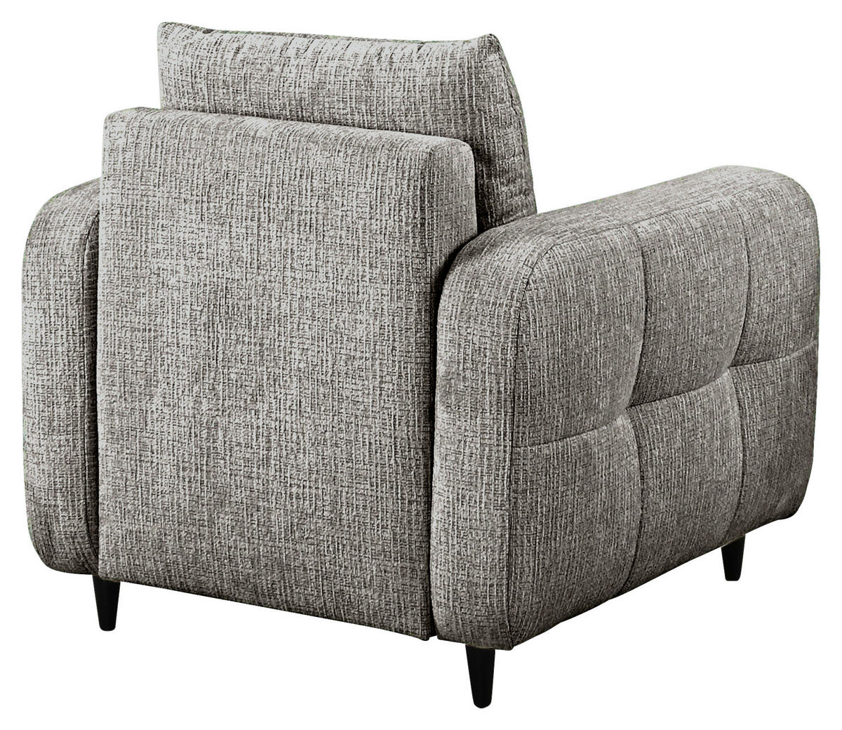 COCKTAILSESSEL Flachgewebe Dunkelgrau    - Dunkelgrau/Schwarz, Design, Holz/Textil (90/88/91cm) - Lomoco