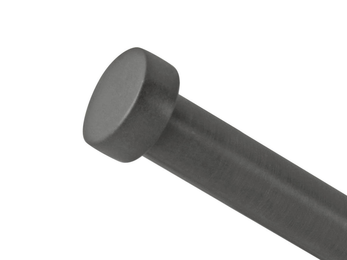 VORHANGSTANGENSET 210 cm  - Anthrazit, Basics, Metall (210cm)