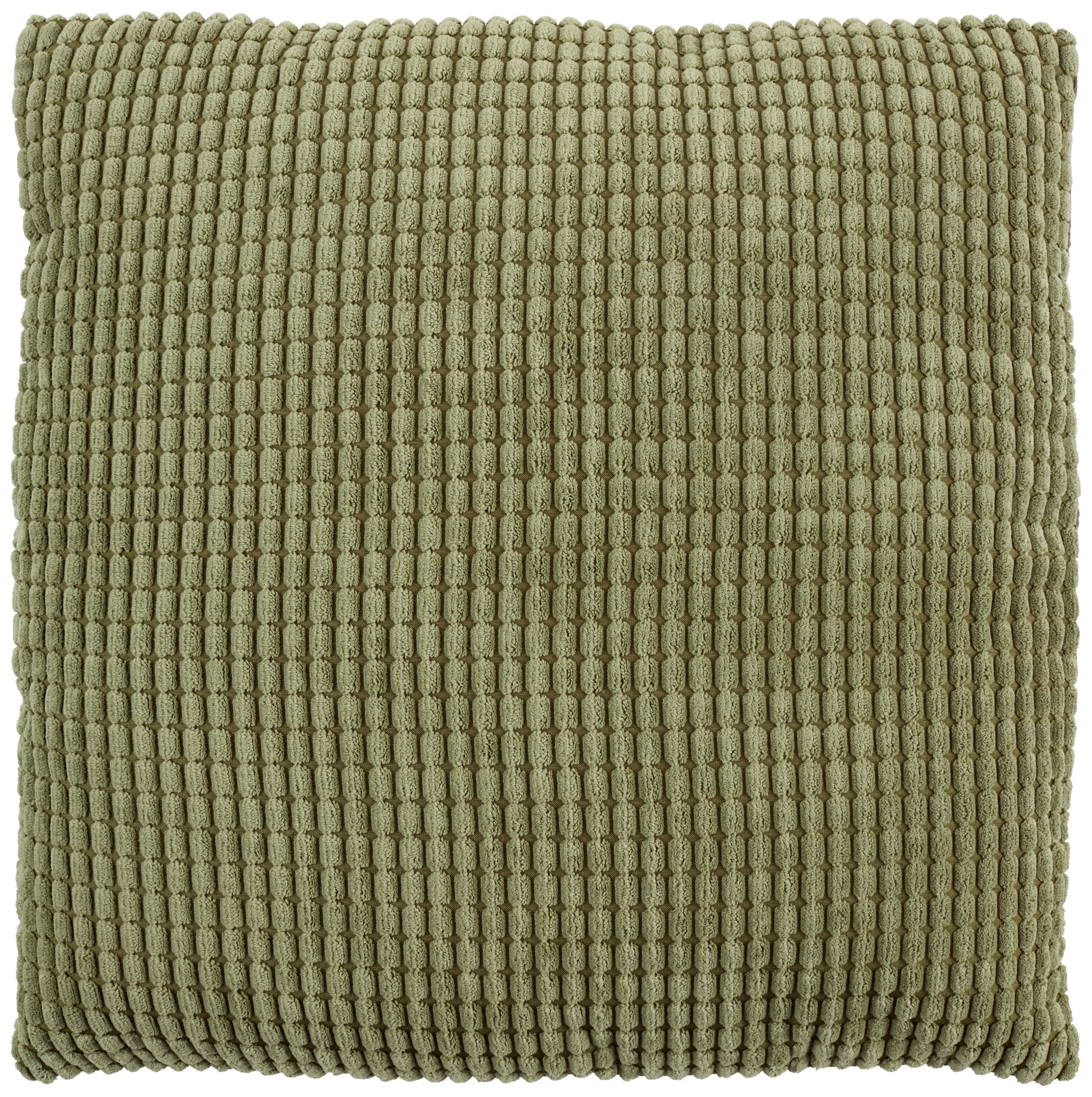 Zierkissen Halina 45x45 cm Fleece Olivgrün mit Zipp