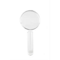 RUČNÍ LUPA - průhledné, Basics, plast/sklo (0,94/16,1/8,6cm) - Kikkerland