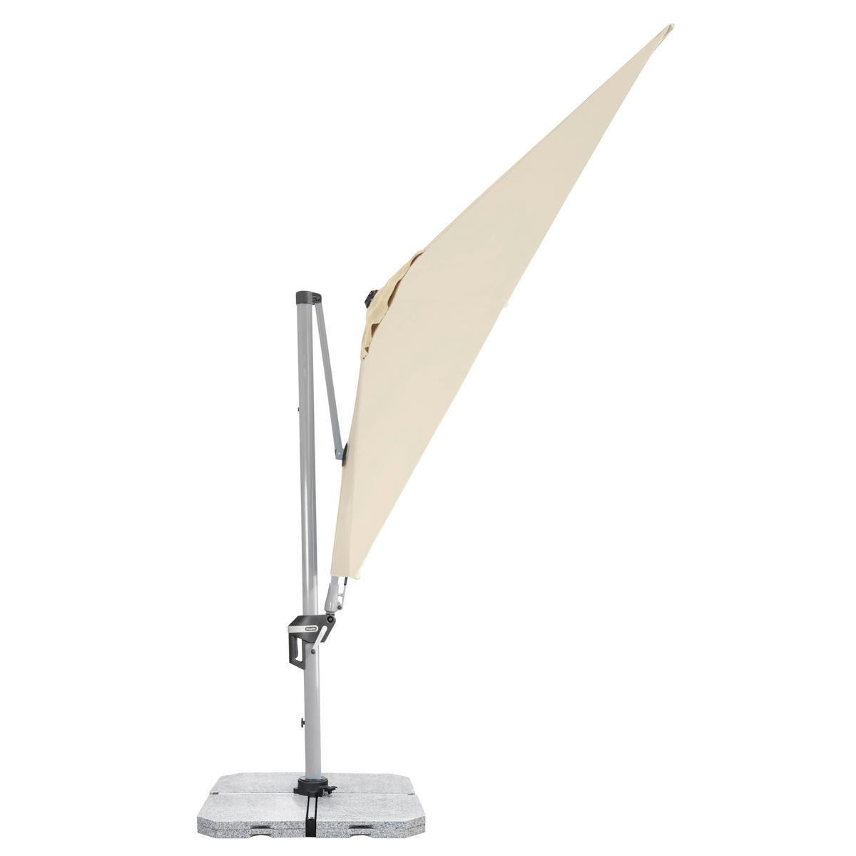 VÝKYVNÝ SLNEČNÍK 350/260 cm - prírodná farba/antracitová, kov/textil (350/260cm) - Doppler