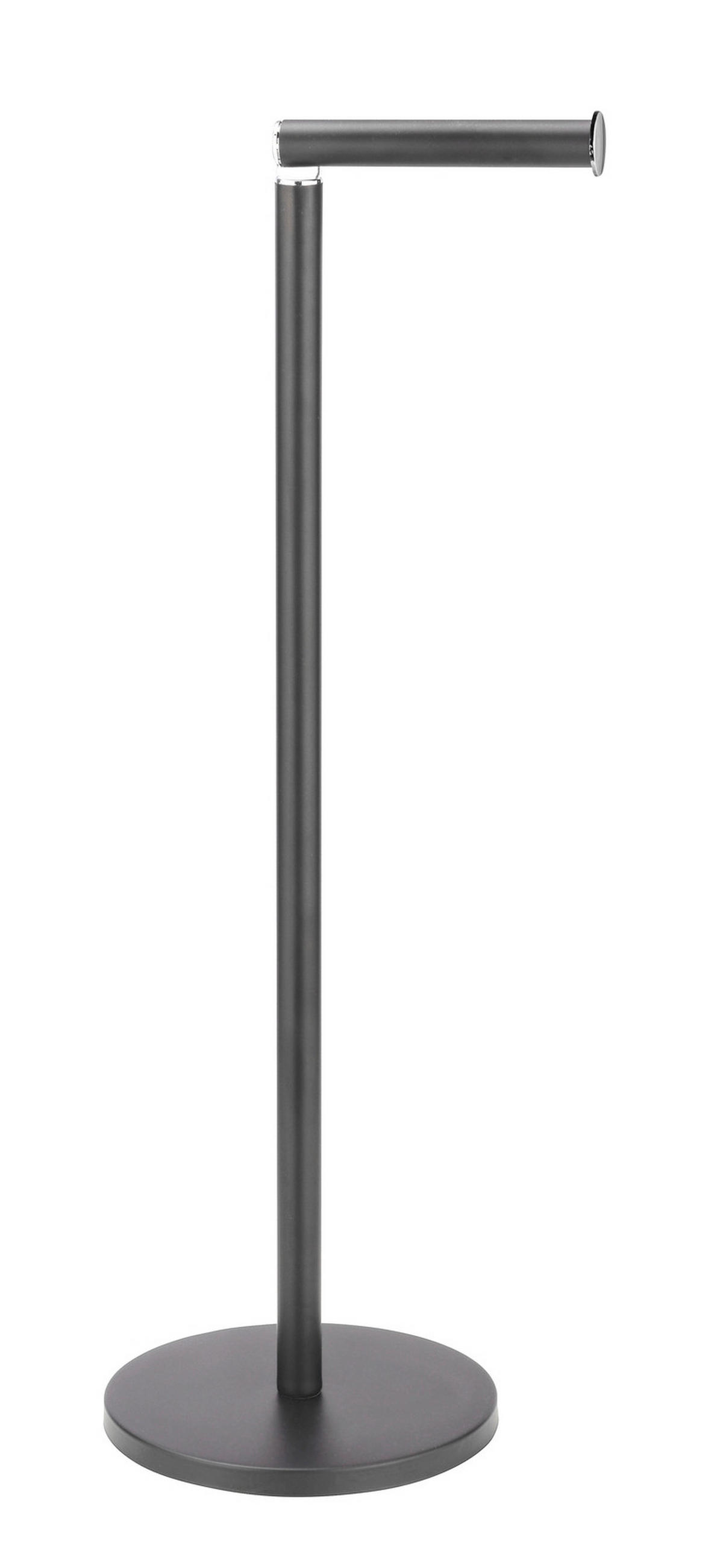 WC-PAPÍR TARTÓ  - fekete, Konventionell, fém (21/55/17cm) - Wenko