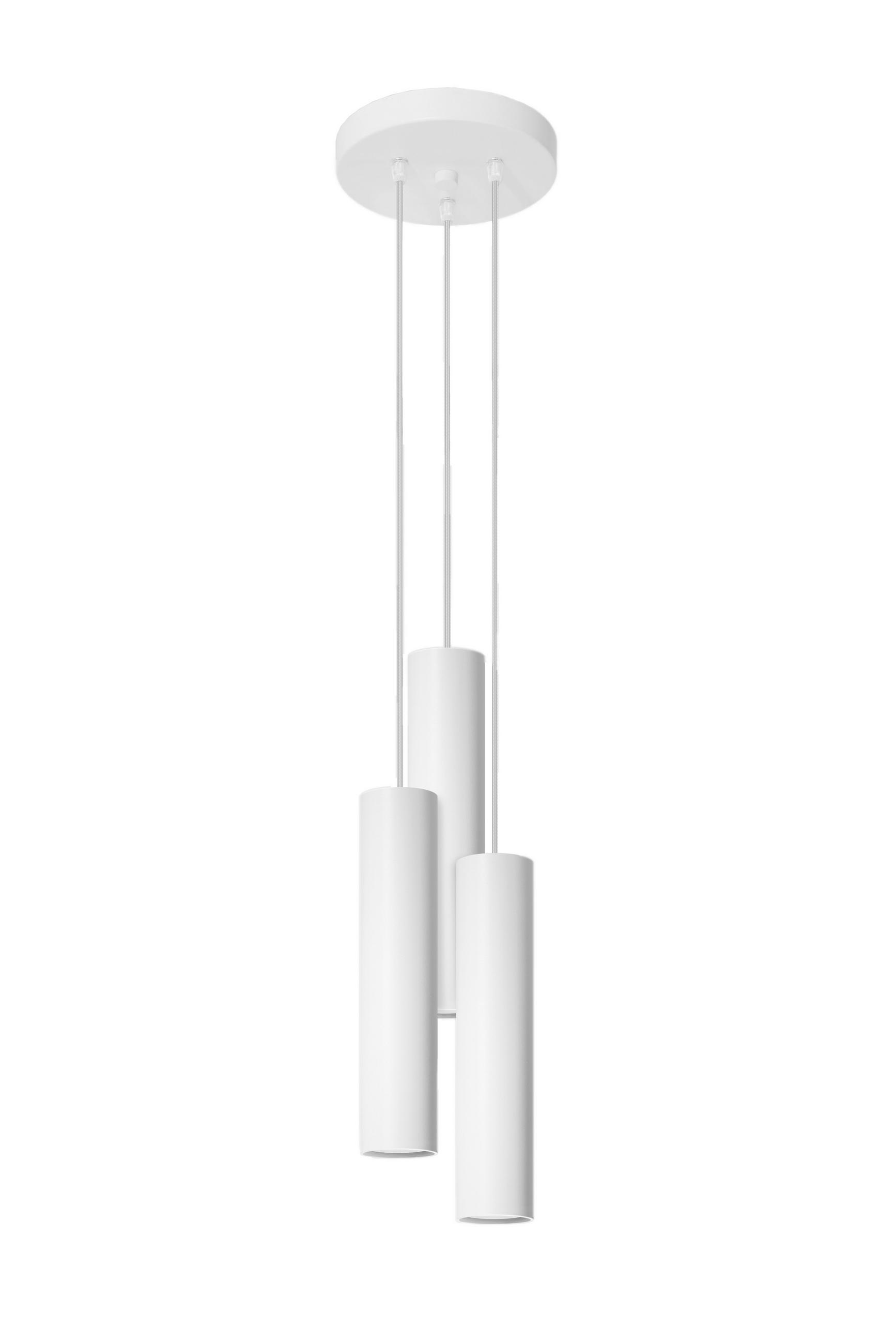 HÄNGELEUCHTE Lagos 20/20/110 cm  - Weiß, Design, Metall (20/20/110cm)