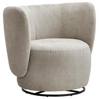 SESSEL in Flachgewebe Sandfarben  - Sandfarben/Schwarz, Design, Textil/Metall (92/80/84cm) - Livetastic