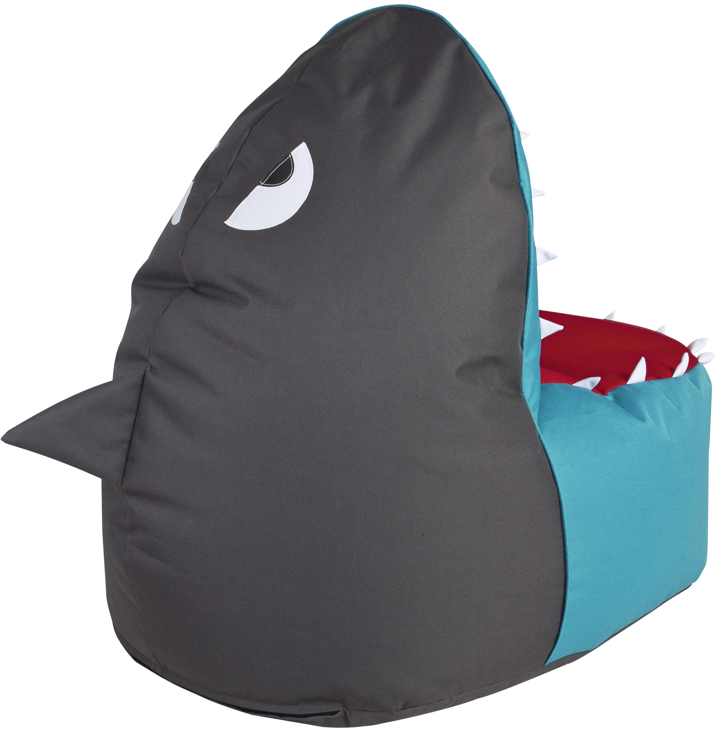 SITZSACK 260 l  - Anthrazit/Rot, Design, Textil (105/60/70cm)