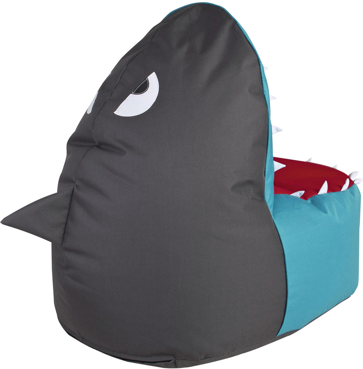 SITZSACK 260 l  - Anthrazit/Rot, Design, Textil (105/60/70cm)