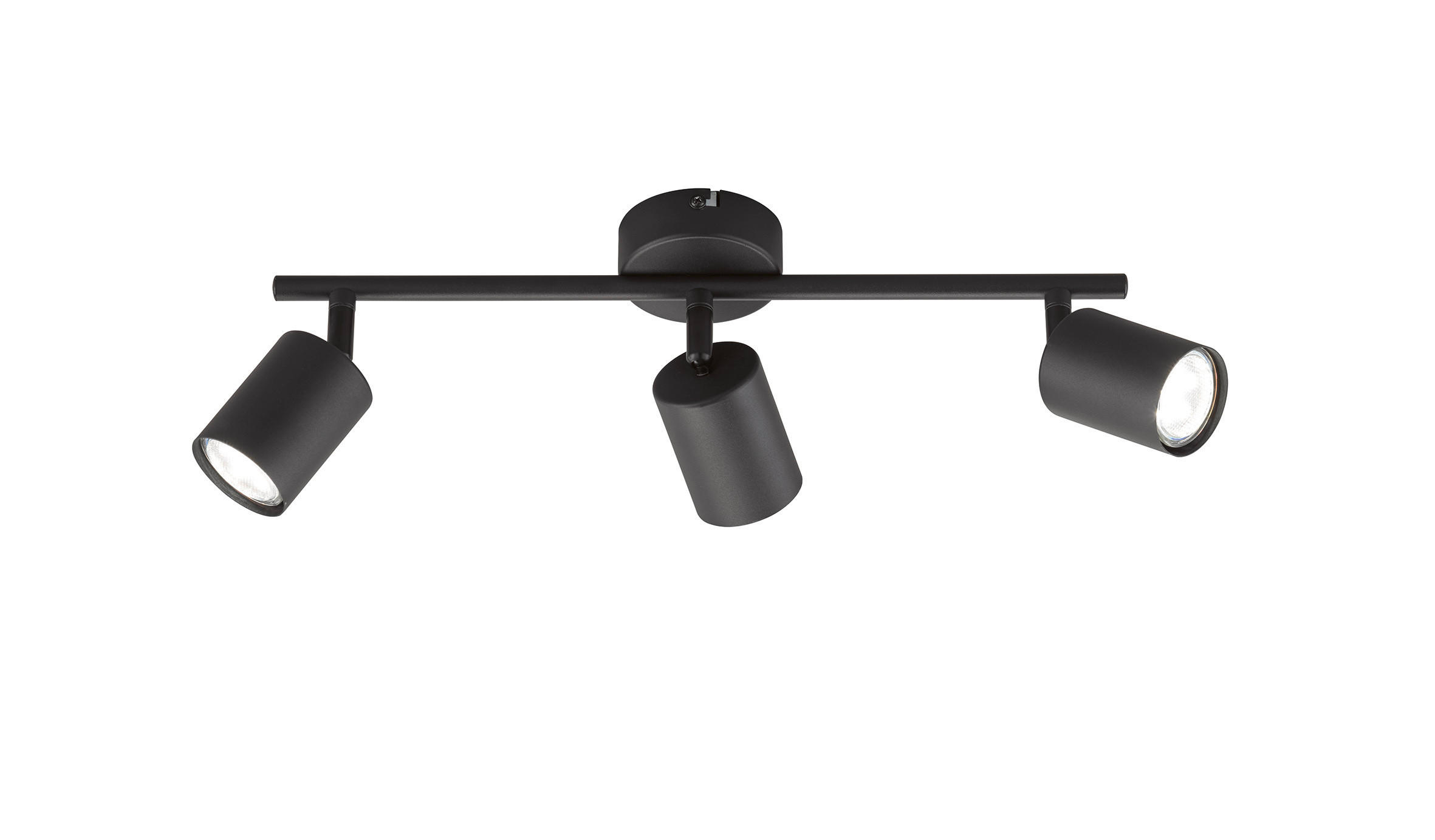LED-DECKENLEUCHTE Vano 42/8/12 cm - Schwarz, Basics, Metall (42/8/12cm) - Fischer & Honsel