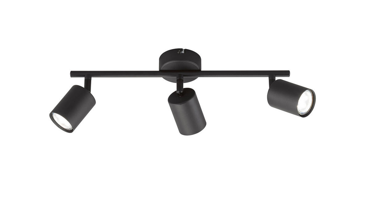 LED-TAKLAMPA Vano 4,0 W 42/8/12 cm  - svart, Basics, metall (42/8/12cm) - Fischer & Honsel