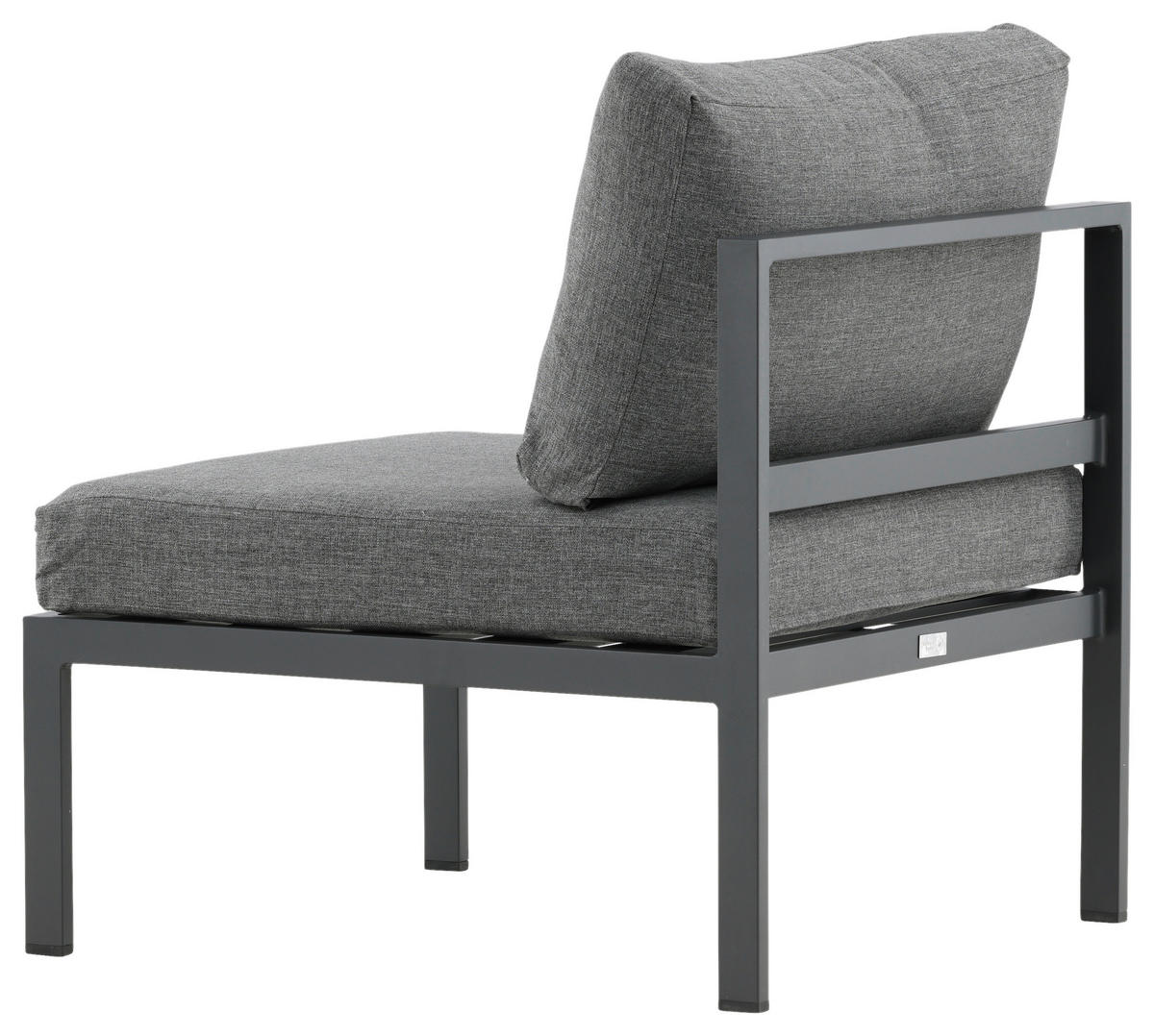 LOUNGEFÅTÖLJ  - grå/svart, Klassisk, metall (70/65/74cm) - Gardenson