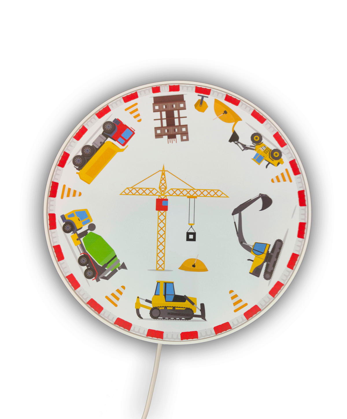 KINDERWANDLEUCHTE 25/25/8 cm   - Weiß, Basics, Kunststoff (25/25/8cm)