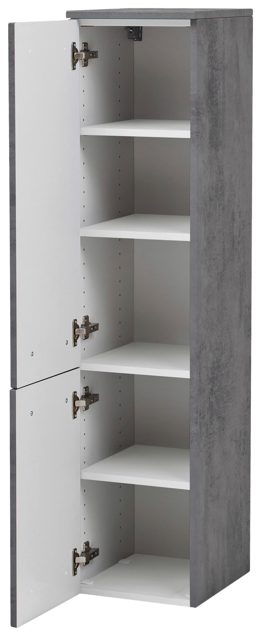 MIDISCHRANK 30/130/35 cm  - Edelstahlfarben/Grau, KONVENTIONELL, Holzwerkstoff/Metall (30/130/35cm) - Held