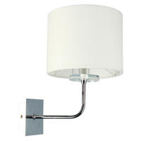 WANDLEUCHTE 20/30/27 cm   - Chromfarben, KONVENTIONELL, Kunststoff/Metall (20/30/27cm)