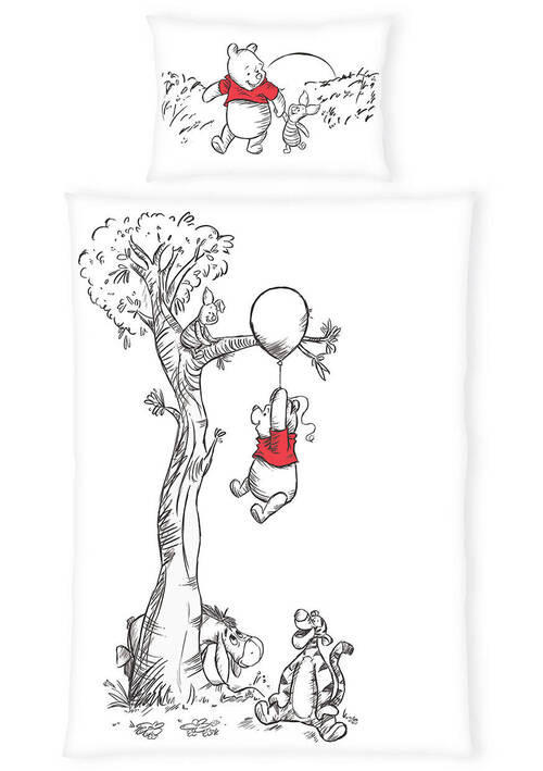 BABYBETTWÄSCHESET 100/135 cm  - Weiss/Rot, Konventionell, Textil (100/135cm) - Disney