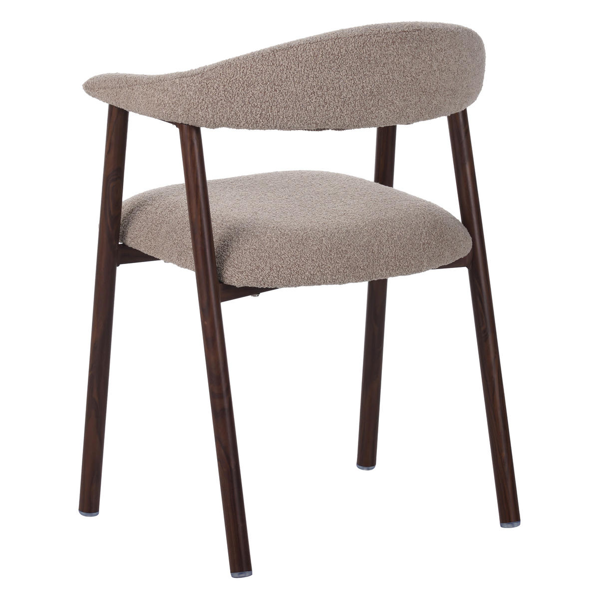 STUHL-SET 2 Stück  in Stahl Bouclé  - Sandfarben, MODERN, Textil/Metall (55/82/55cm) - Livetastic