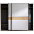 SCHWEBETÜRENSCHRANK  in Eichefarben, Hellgrau  - Eichefarben/Hellgrau, Design, Holz/Holzwerkstoff (270/225,5/60cm) - Xora