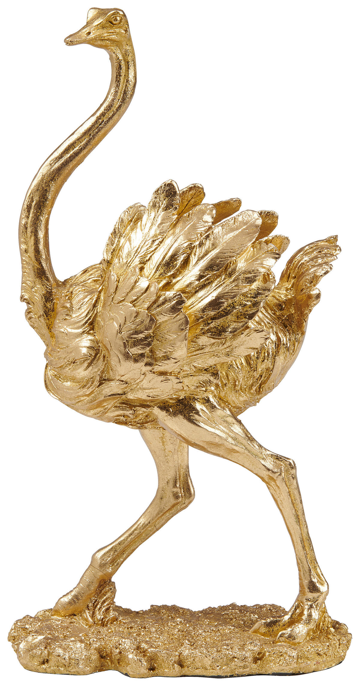 DEKOVOGEL - Goldfarben, LIFESTYLE, Kunststoff (21/14,5/38,5cm)