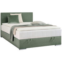 BOXBETT 120/200 cm  in Grün  - Chromfarben/Grün, KONVENTIONELL, Kunststoff/Textil (120/200cm) - Boxxx