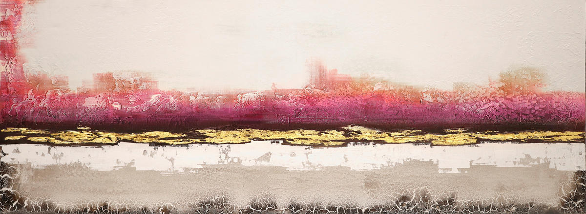 ÖLGEMÄLDE Abstraktes 150/55 cm  - Multicolor, Design, Holzwerkstoff/Textil (150/55cm) - Monee