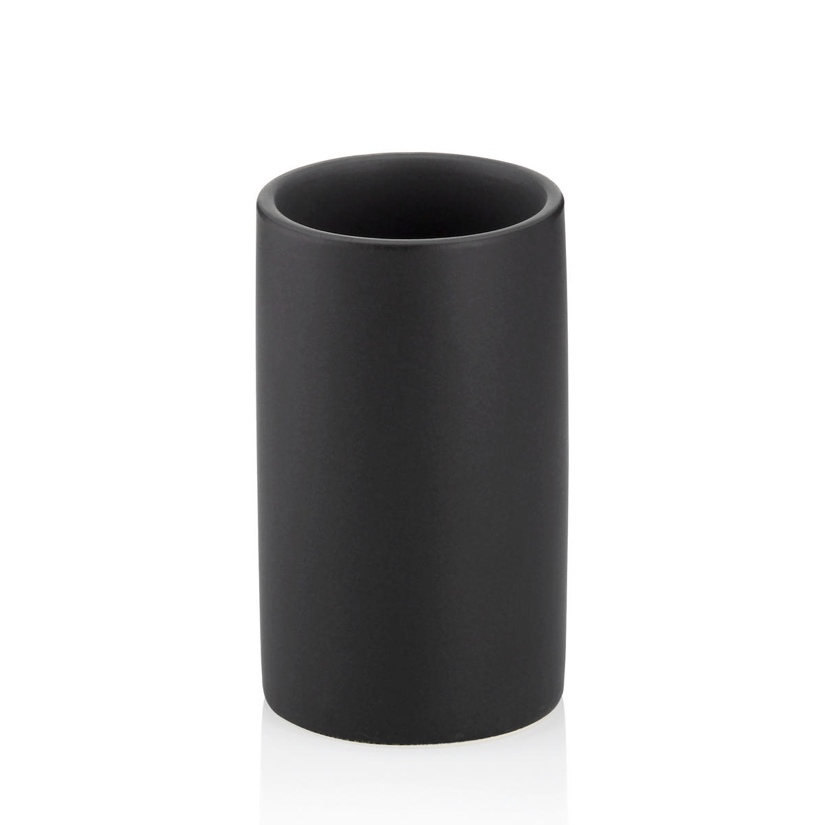 ZAHNPUTZBECHER Keramik  - Schwarz, Basics, Keramik (7/11cm) - Kela