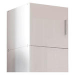 AUFSATZSCHRANK 40/40/54 cm  in  - Chromfarben/Weiß, KONVENTIONELL, Holzwerkstoff/Kunststoff (40/40/54cm) - Xora
