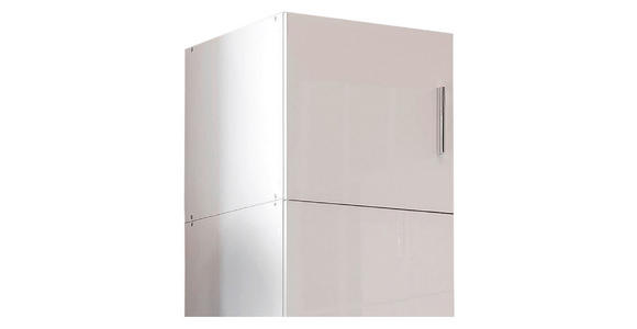 AUFSATZSCHRANK 40/40/54 cm  in  - Chromfarben/Weiß, KONVENTIONELL, Holzwerkstoff/Kunststoff (40/40/54cm) - Xora