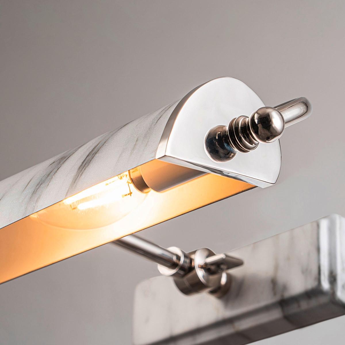 BILDERLEUCHTE - Weiss/Nickelfarben, Konventionell, Metall (12,7/44,5/31,8cm) - Elstead Lighting