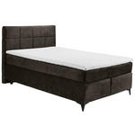 BOXSPRINGBETT 140/200 cm  in Dunkelbraun  - Dunkelbraun/Schwarz, Design, Holzwerkstoff/Kunststoff (140/200cm) - Xora