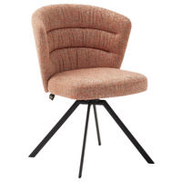 ARMLEHNSTUHL  in Stahl Struktur  - Anthrazit/Rot, Design, Textil/Metall (63/83/63cm) - Schöner Wohnen