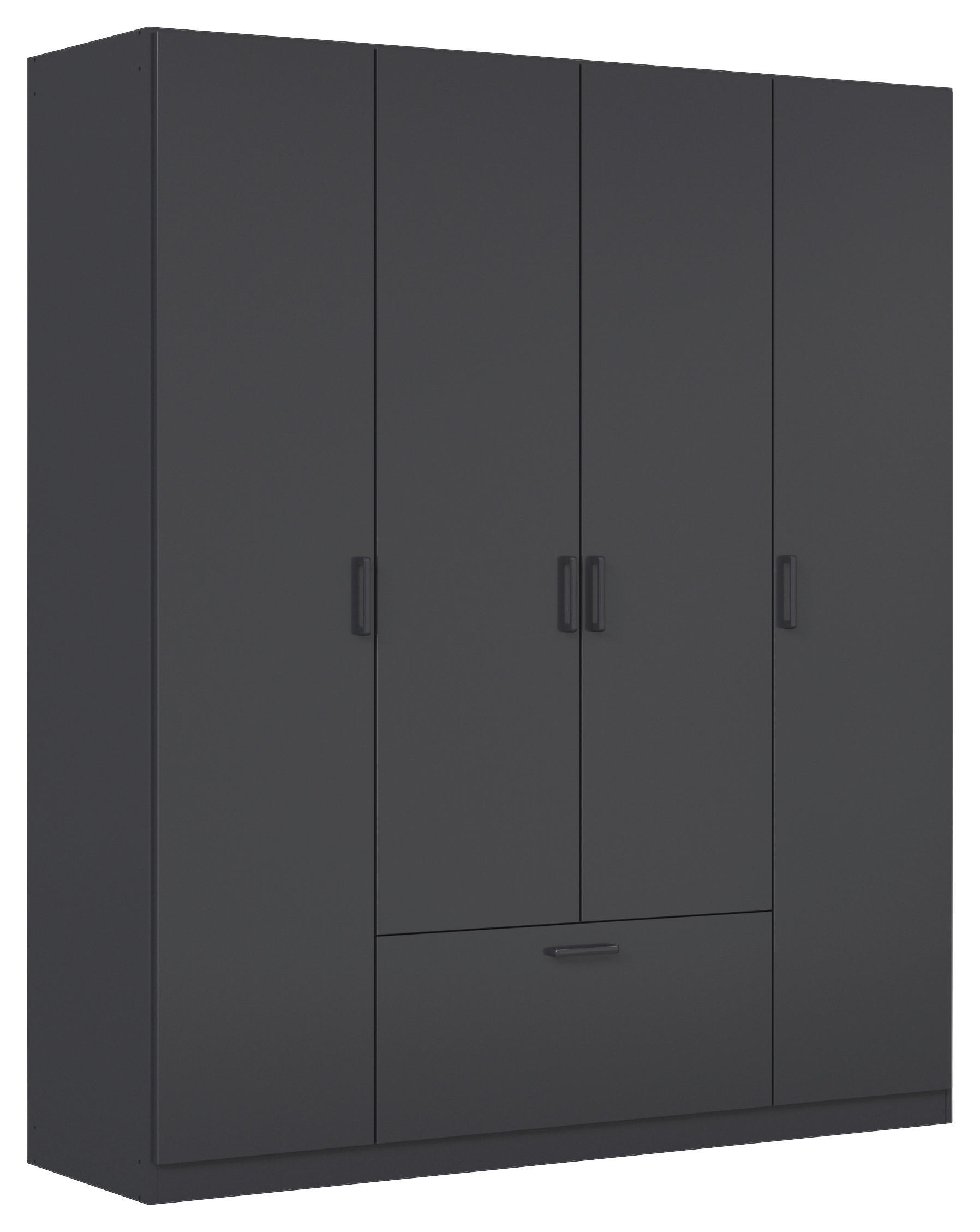 KLEIDERSCHRANK  in Grau  - Grau, Basics, Holzwerkstoff/Metall (181/210/54cm) - Boxxx
