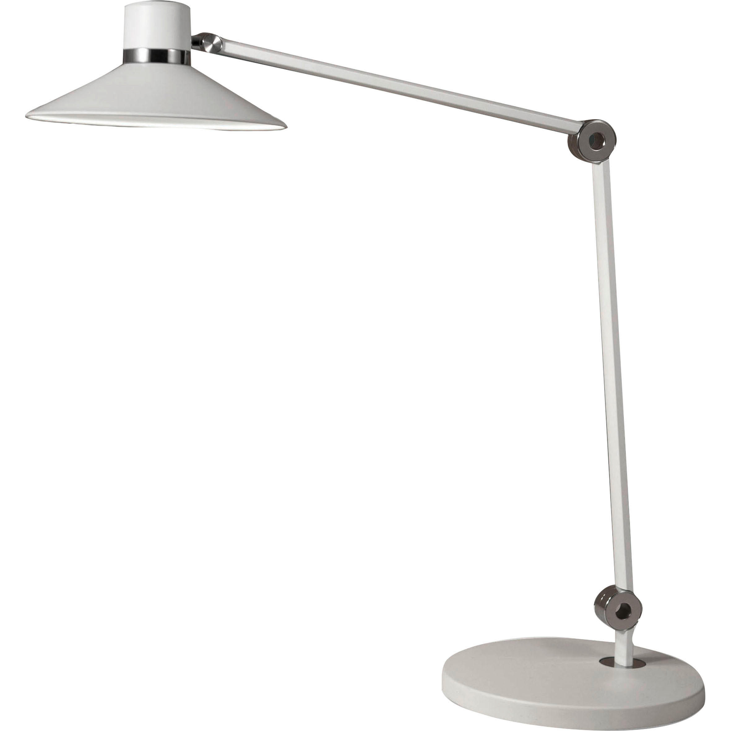 LED-SCHREIBTISCHLEUCHTE Panarea 78/85 cm   - Chromfarben/Weiß, Basics, Metall (78/85cm) - Fabas Luce