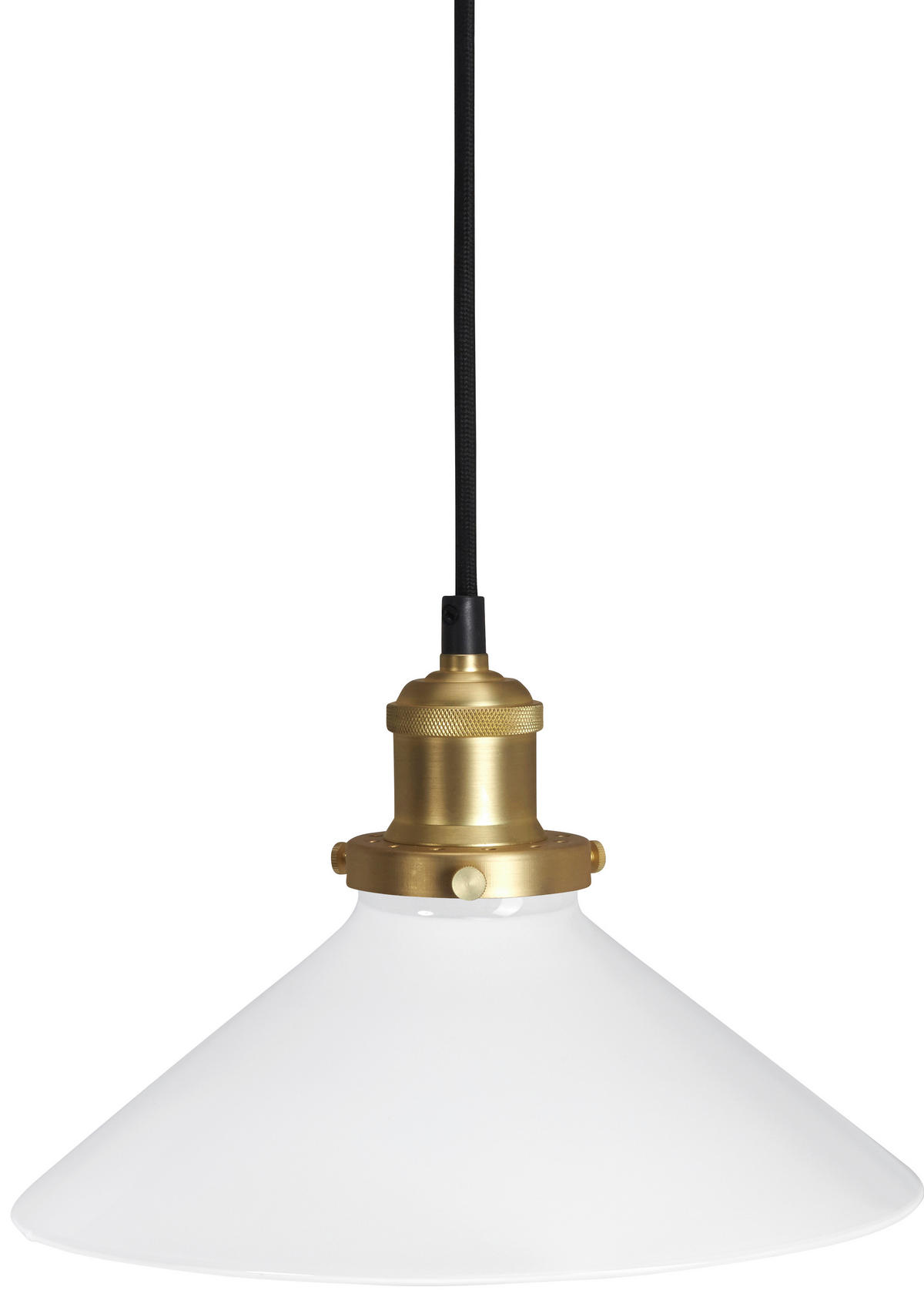 HÄNGELEUCHTE 24,5/16/24,5 cm  - Weiß, KONVENTIONELL, Glas (24,5/16/24,5cm)