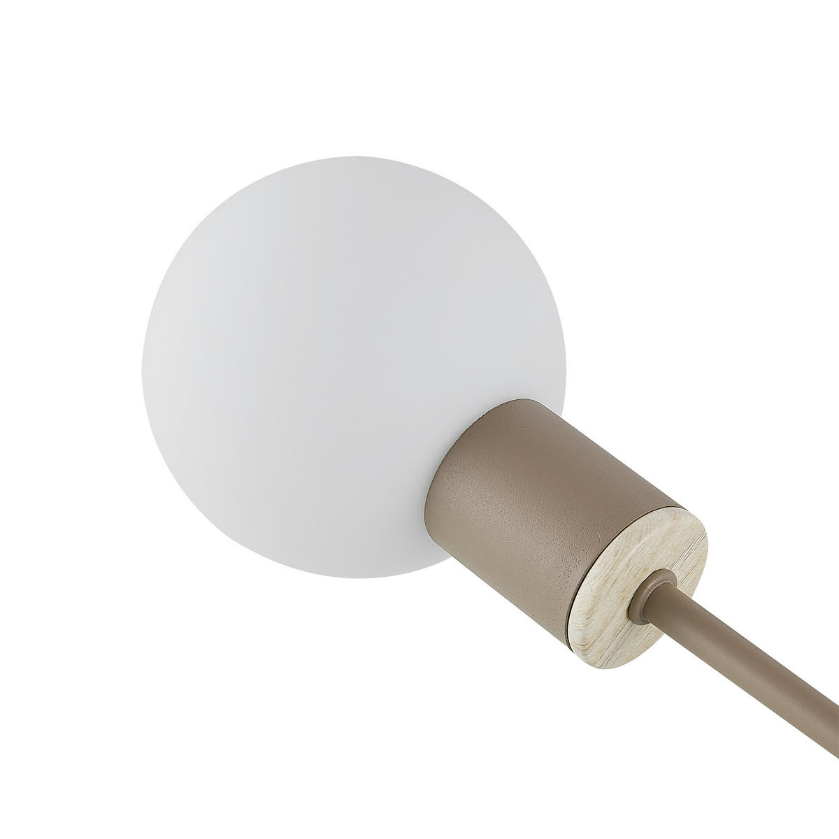 DECKENLEUCHTE Merope 84/72/18 cm   - Sandfarben/Eschefarben, Basics, Glas/Metall (84/72/18cm) - Novel