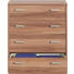 KOMMODE Nussbaumfarben - Silberfarben/Nussbaumfarben, Design, Holz/Kunststoff (72/84/36cm) - CS SCHMAL