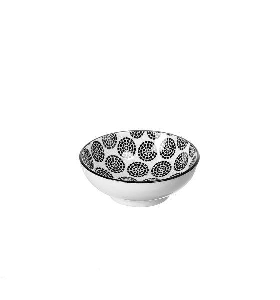 MISKA, keramika, 8 cm - bílá/černá, Trend, keramika (8cm) - Ritzenhoff Breker