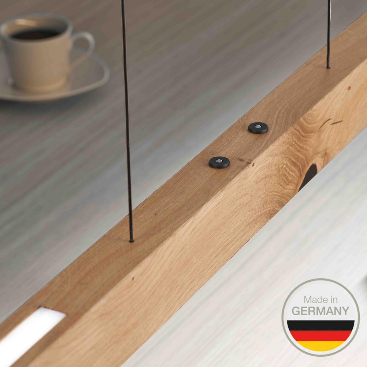 LED-HÄNGELEUCHTE 654 148/6/6 cm   - Wildeiche, Natur, Holz (148/6/6cm) - Ambiente