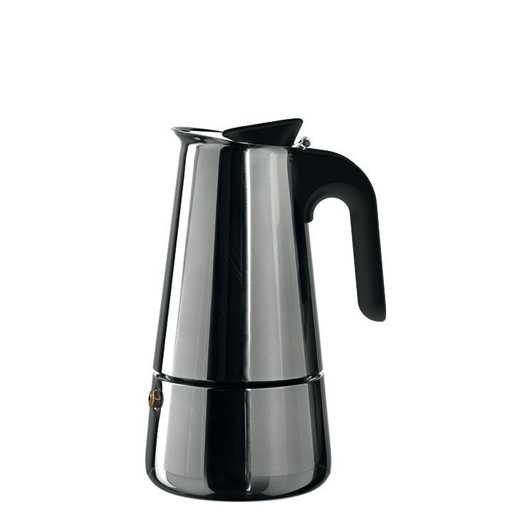 KANVICA NA ESPRESSO  - čierna/strieborná, Basics, kov/plast (12,5/20,8/10cm) - Leonardo