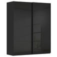 SCHWEBETÜRENSCHRANK  in Schwarz  - Schwarz, KONVENTIONELL, Glas/Holzwerkstoff (181/223/67cm) - Novel
