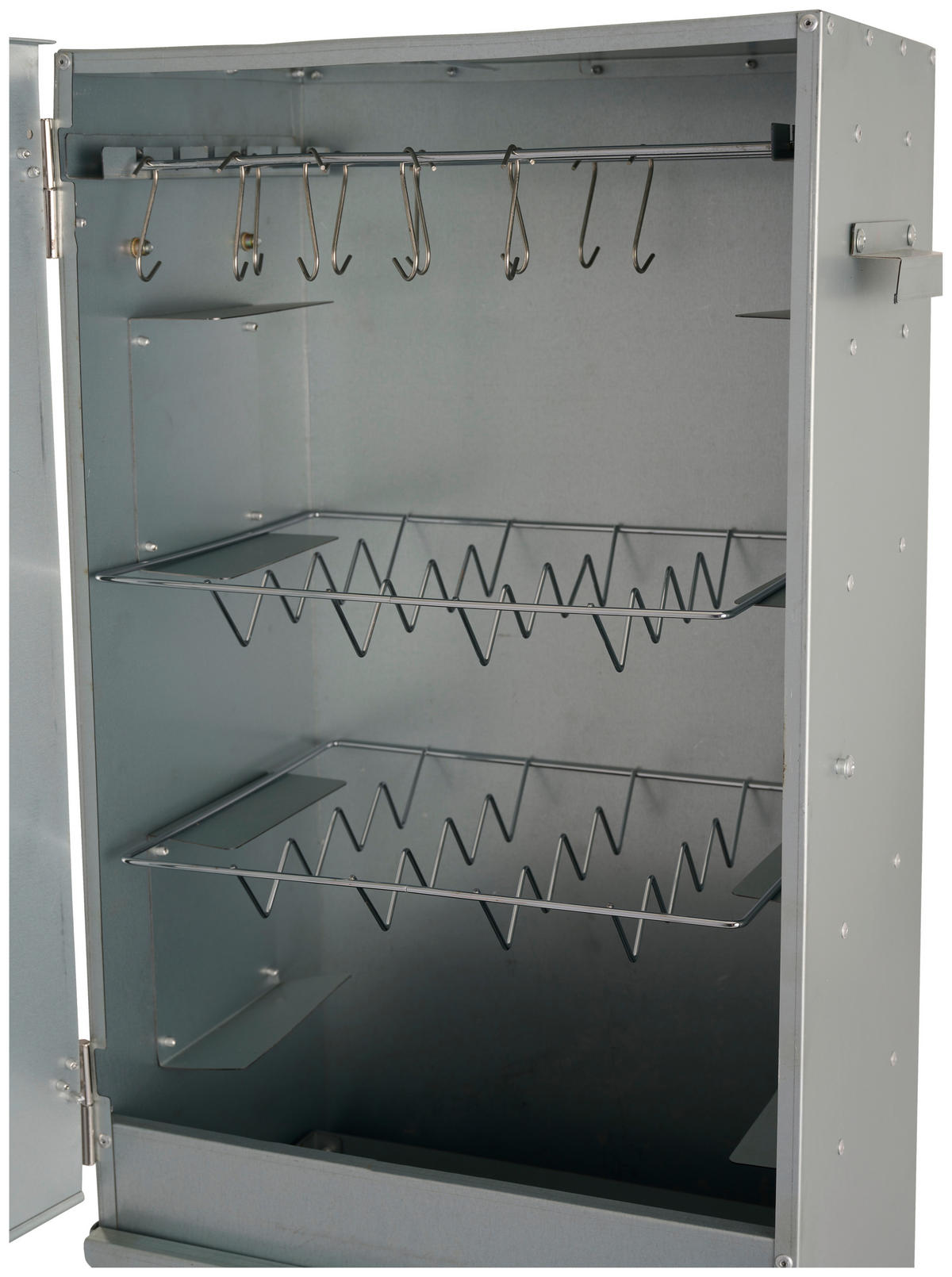 RÄUCHEROFEN - Grau, Basics, Metall (44/80/28cm)