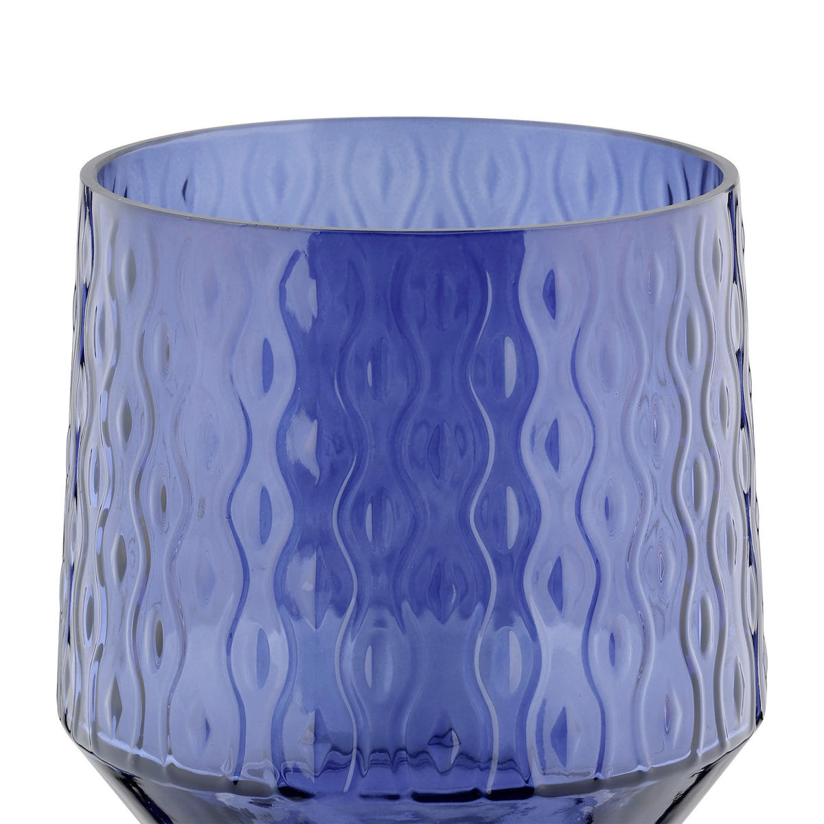 WINDLICHT - Blau, LIFESTYLE, Glas (14,3/14,3cm)
