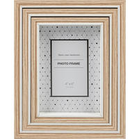 BILDERRAHMENSET  - Weiss/Eichefarben, Basics, Glas/Papier (16,4/21,4/4,7cm) - Monee