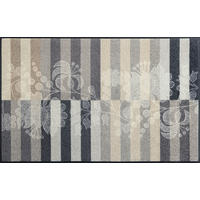 FLACHWEBETEPPICH  Wohnzimmer 75/120 cm Botanica Shadow Grau rechteckig  - Grau, Design, Kunststoff/Textil (75/120cm) - wash+dry