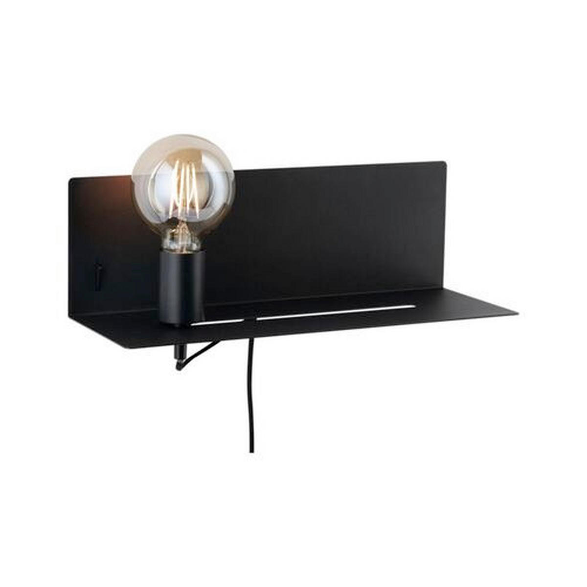WANDLEUCHTE 40/13 cm   - Schwarz, LIFESTYLE, Metall (40/13cm) - Paulmann