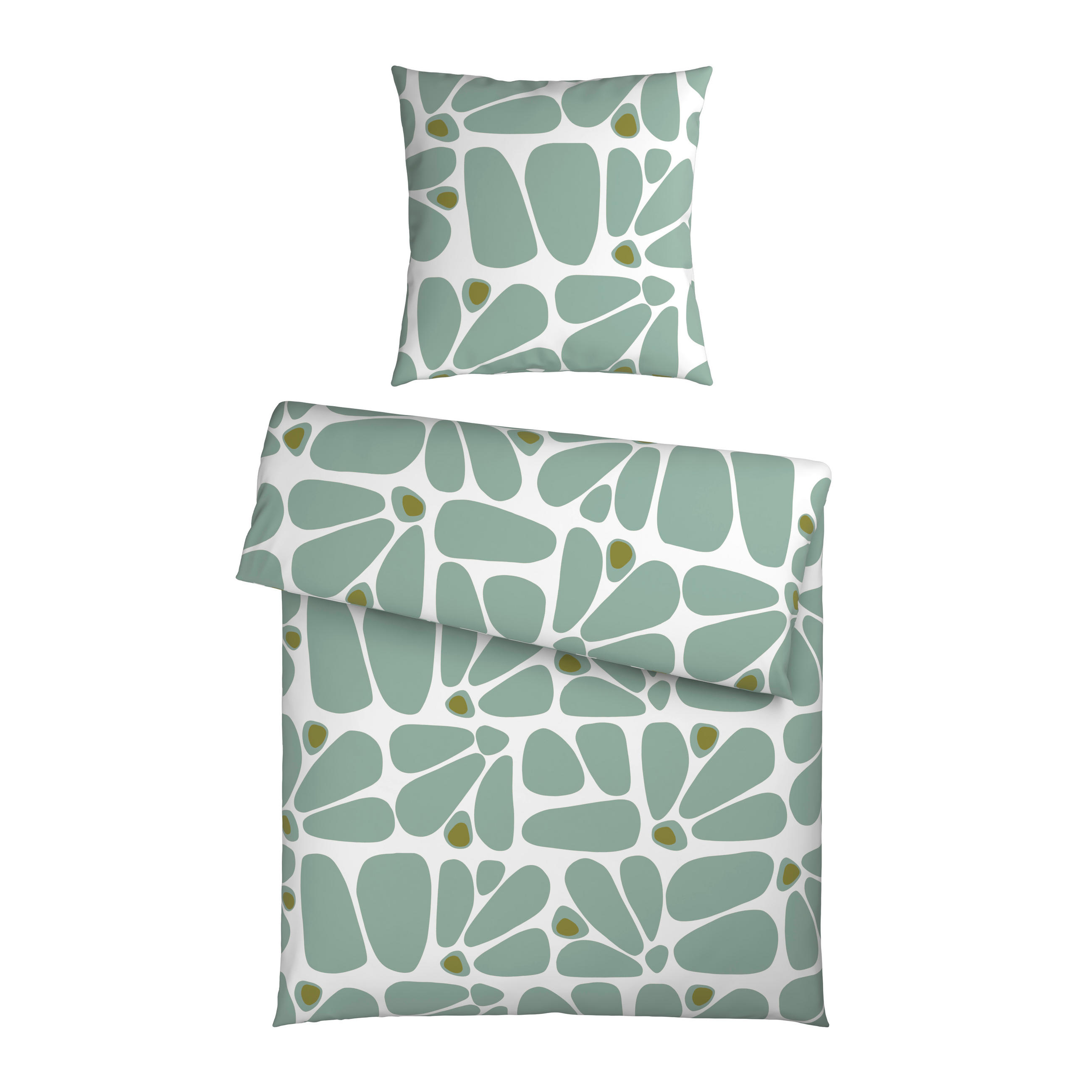 BETTWÄSCHE Renforcé 155/220 cm  - Grün, Textil (155/220cm) - Esposa