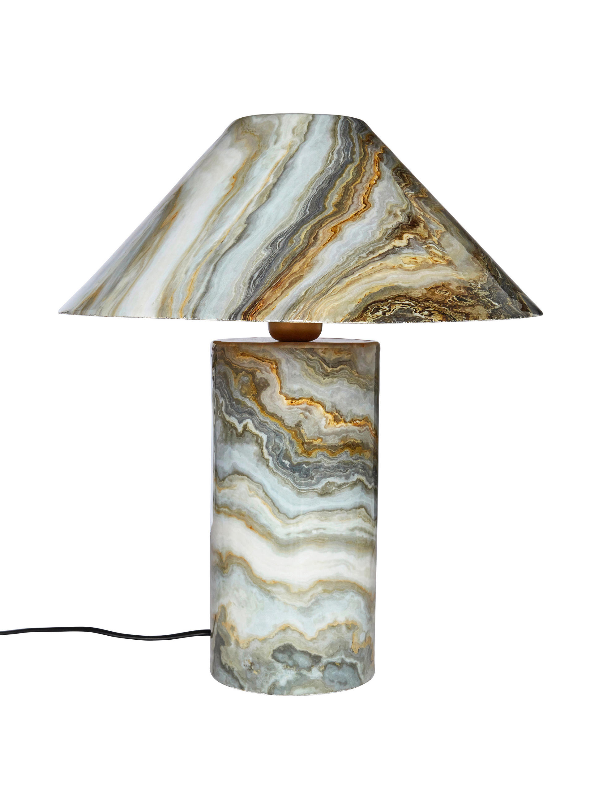 TISCHLEUCHTE PR Home Marnie 36/43/36 cm   - Grau, Design, Metall (36/43/36cm) - PR Home