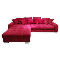 UGAONA GARNITURA crvena  - boja hroma/crvena, Dizajnerski, tekstil/plastika (320/226cm) - Carryhome