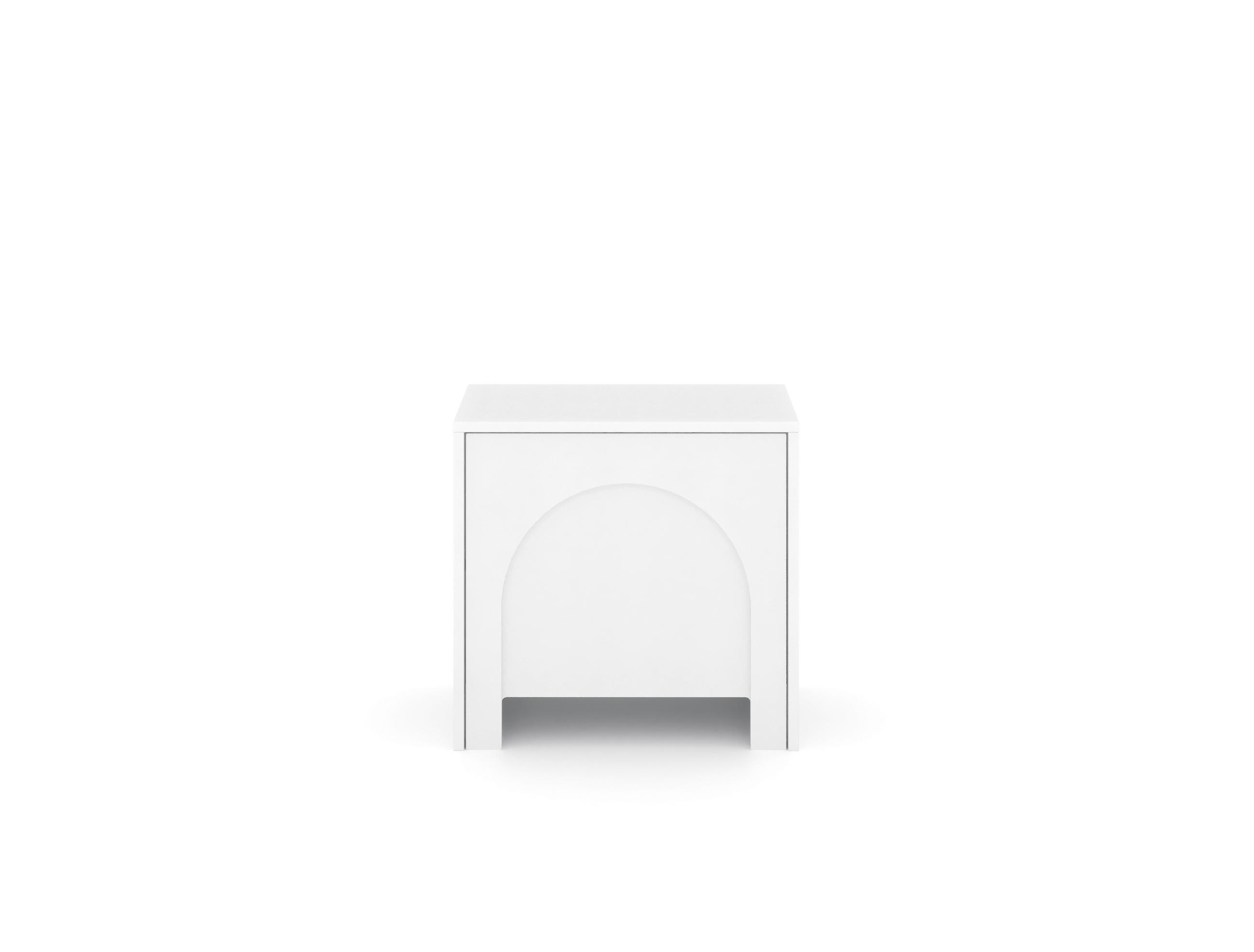 NACHTKÄSTCHEN 50/49/35 cm  in Weiß  - Weiß, Design, Holzwerkstoff (50/49/35cm) - MID.YOU