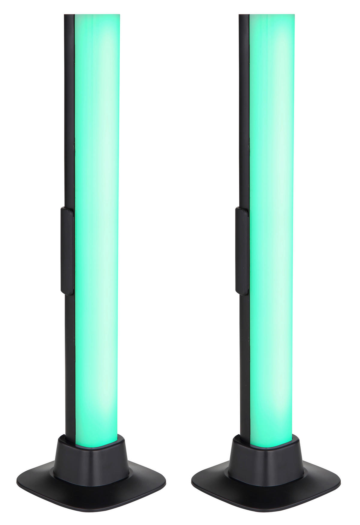 LED-Tischleuchte 2er SET - Opal/Schwarz, Design, Kunststoff (3/3/32,5cm) - Globo