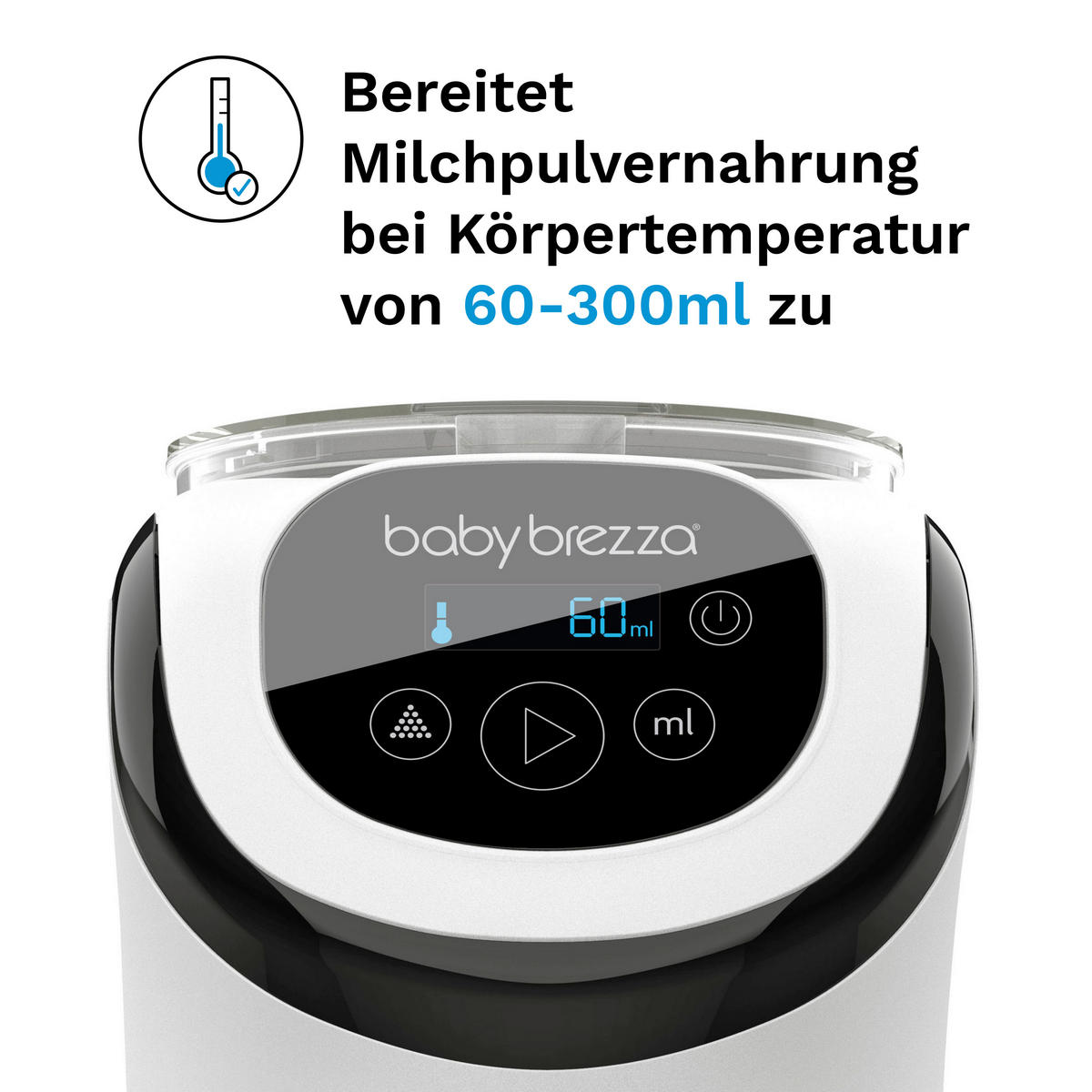 BABYNAHRUNGSZUBEREITER Baby Brezza Formula Pro Mini  - Weiss/Transparent, Basics, Kunststoff (14.8/31.3/27.0cm) - Baby Brezza
