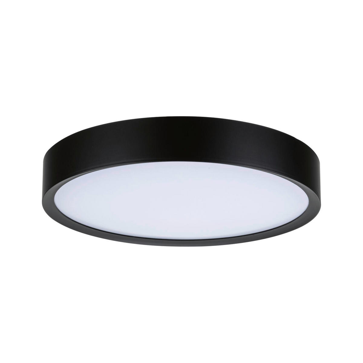 LED-DECKENLEUCHTE Tega 33,4/6,5 cm   - Schwarz, Basics, Kunststoff (33,4/6,5cm) - Paulmann