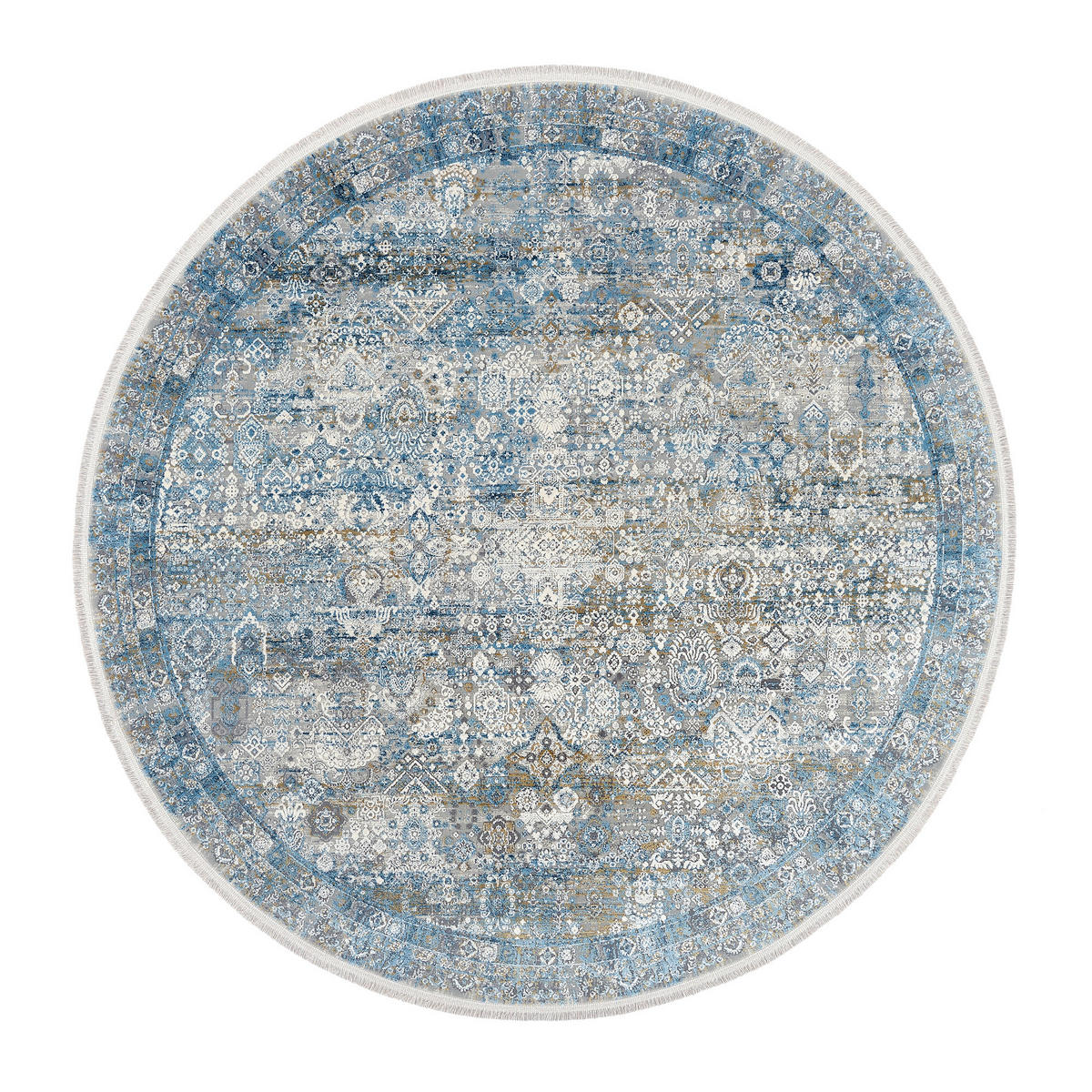 WEBTEPPICH 200 cm Toulon Blau, Grau  - Blau/Grau, Design, Textil (200cm) - Dieter Knoll